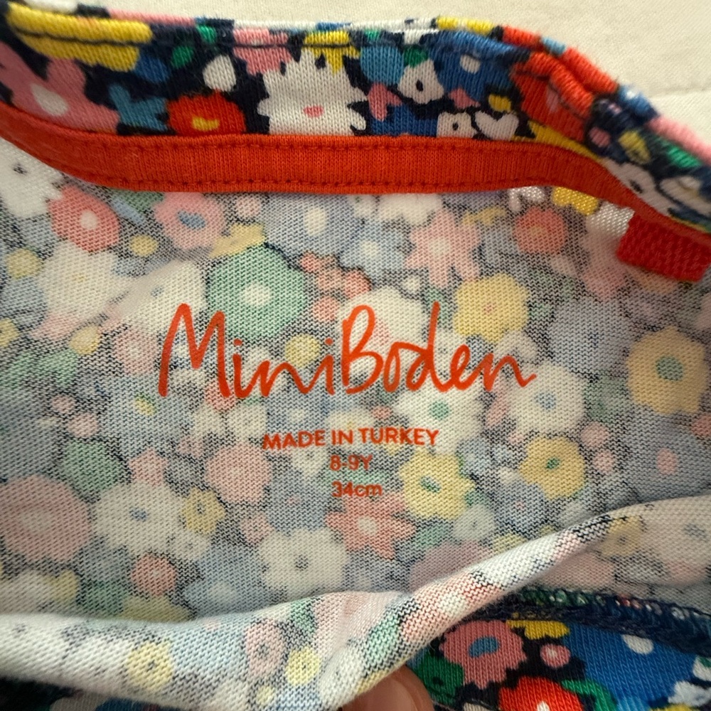 Mini Boden Girls' Rainbow Stripe & Floral Mix Dresses - Bright Multi - Picture 2 of 3
